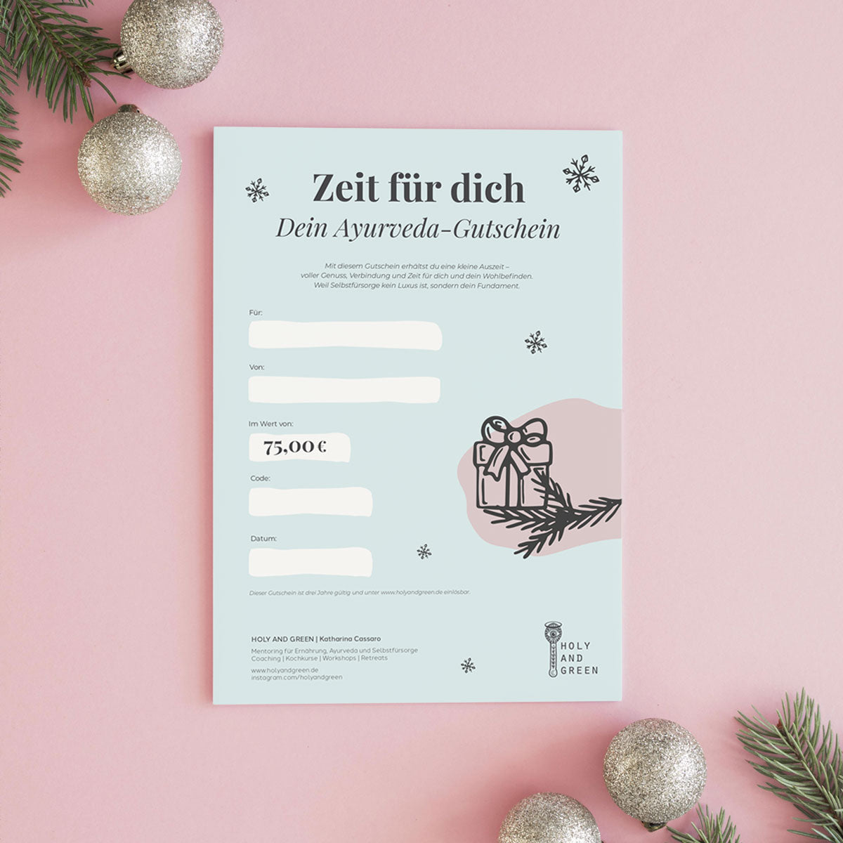 Ayurveda Geschenkgutschein