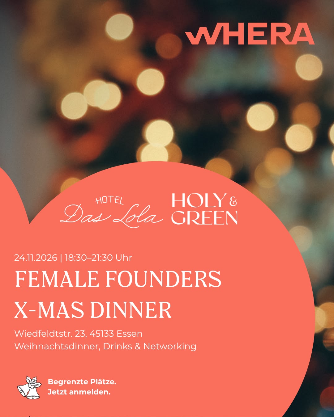 FEMALE FOUNDERS X-MAS DINNER – 24.11.2026 | Business Event in Essen