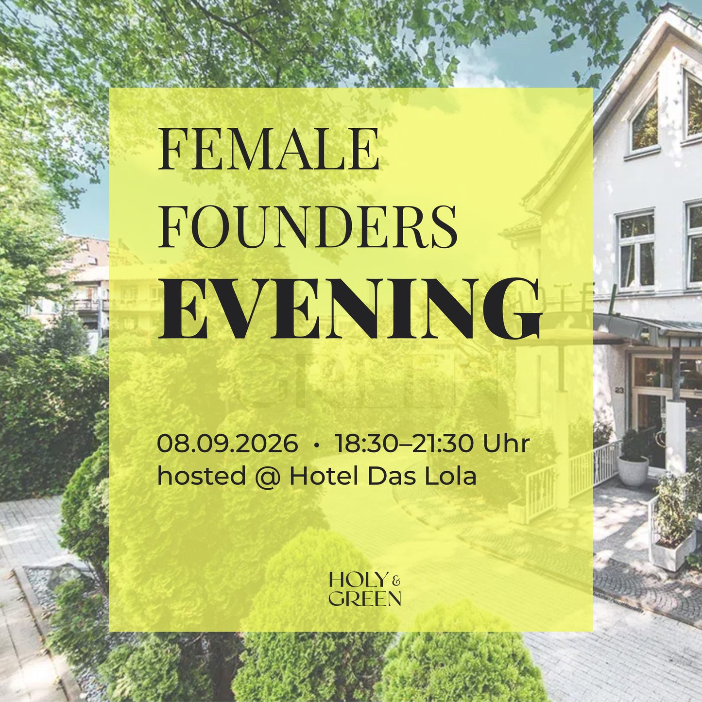 FEMALE FOUNDERS EVENING – 08.09.2026 | Business Event in Essen